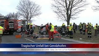 28032015 SW Tragischer Unfall bei Gerolzhofen [upl. by Ban]