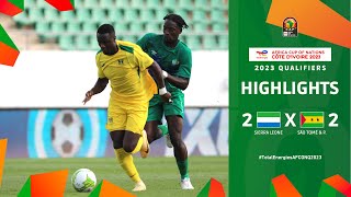 Sierra Leone 🆚 São Tomé and Príncipe  Highlights  TotalEnergiesAFCONQ2023 MD3 Group A [upl. by Gilda886]