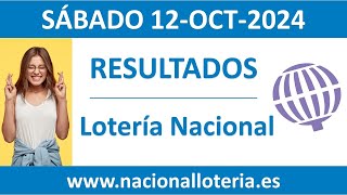 Resultado del sorteo Loteria Nacional del sabado 12 de octubre de 2024 [upl. by Karolina696]