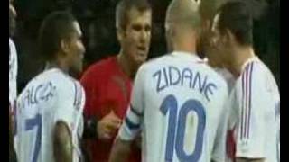 Zidanes Headbutt Arie Bastiaan Kopstoot Dutch [upl. by Ahsinoj]