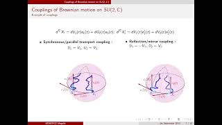 Couplings of Brownian motions on SU2 C [upl. by Leanne]