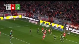 FC Union Berlin vs VFL Wolfsburg 10 Danilho Doekhi score only goal in win for Union Match recap [upl. by Enimasaj]