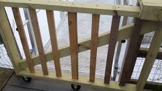 DIY Sliding Deck Gate for Handicap Ramp [upl. by Audrye]