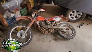 1989 Honda XLR250R XR250R XR250L service Oil change and filter Cambio de lubricante y filtro [upl. by Adaner]