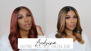 GLUELESS SYNTHETIC WIG UNDER 40OUTRE MELTED HAIRLINE AUDRINA [upl. by Tanny179]