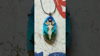 How to make cloisonne enamel Mushroom Fairy arttutorial art enamel diy howto jewellery [upl. by Aerdnod]