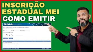 Como solicitar e emitir a Inscrição Estadual para MEI no Rio de Janeiro [upl. by Salis]