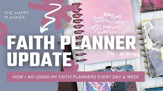 Faith Planner Update  How I Use My Faith Planners  The Happy Planner [upl. by Delogu]