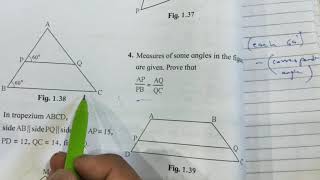 Similarity class 10 SSC geometry practice set12 3rd 4th amp 5th question [upl. by Selassie]