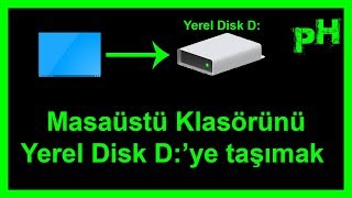 Masaüstü Klasörünü Yerel Disk Dye taşımak [upl. by Hgieloj283]