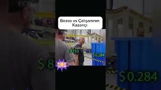 Amazon Kurucusu Jeff Bezos vs Çalışanın Saniyelik Kazançı😬jeffbezos amerika hayat gerçekhikaye [upl. by Twitt]