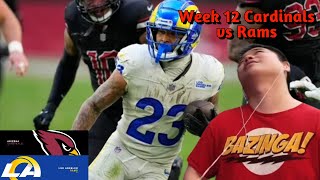 Kyren SHREDDED Us Cardinals Fan Reacts to Cardinals vs Rams Week 12 2023 [upl. by Alenoel]