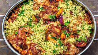 Easy Moroccaninspired chicken couscous dinner [upl. by Larret]