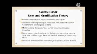 Uses and Gratification Theory [upl. by Adnert]