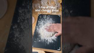 Making ciabatta bread from 1 cup of flour smallbatch [upl. by Ludovick]