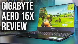 Gigabyte Aero 15X Laptop Review and Benchmarks [upl. by Ztirf718]