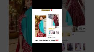 Alia Bhatt dresses in meesho❤️ shorts short shortvideo youtubeshorts youtube subscribe yt 🫶💛 [upl. by Soilisav782]