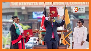 The Swearingin of Abraham Kithure Kindiki as the third Deputy President of the Republic of Kenya [upl. by Burnham387]