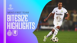 BITESIZE HIGHLIGHTS  Club Brugge v Aston Villa [upl. by Ary]