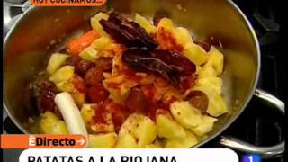 Primera receta de Patatas a la riojana ED [upl. by Pacifa]