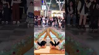 Twin beauties perform dangerous jiujitsu moves please do not imitate Passerbys perspective Ex [upl. by Sherourd]