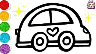 How to Draw a Car  EASY for Kids  DrawWithBunny [upl. by Lyndsey]