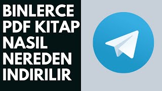 Telefon ve Bilgisayara Telegramdan Pdf Kitap Nasıl İndirilir  PDF TEST KİTAPİ  KİTAP  İOS PDF [upl. by Debbra]