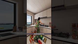 Transforming A Small Kitchen Into A Smart And Futuristic Oasis shorts [upl. by Lleuqar]