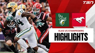 Edmonton Elks vs Calgary Stampeders  CFL HIGHLIGHTS [upl. by Enibas150]