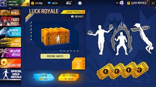 SPIN 👑 SPECIAL GOLD ROYALE 😱 FREE EMOTES 🔥 FREE FIRE [upl. by Nylsirhc]