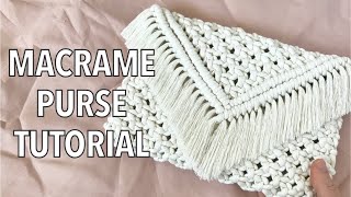 DIY How To Make a Macrame Bag [upl. by Cati478]