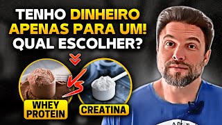 CREATINA OU WHEY PROTEIN  Muzy Explica [upl. by Razal]