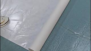 felt roll linoleum on floor protective felt roll behind painted door made in China factory [upl. by Alec]