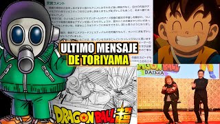 El ultimo mensaje de Akira Toriyama Dragon Ball Daima e imagenes ineditas  Anzu361 [upl. by Fennell167]