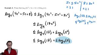 Asymptotic Notation 5  Big O Notation and Logs [upl. by Craw621]