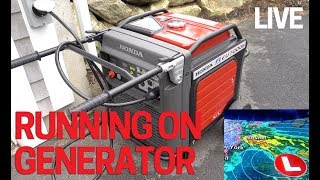 Honda Generator Running in Hurricane LIVE for 5 days on Backup Power EU7000is [upl. by Maclean113]