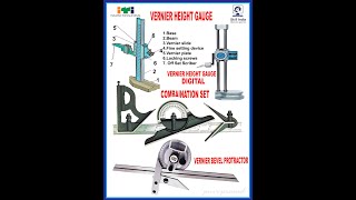 VERNIER HEIGHT GAUGECOMBINATION SET AND BEVEL PROTRACTOR TELUGU [upl. by Auos]