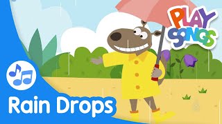 Rain Drops  Nursery Rhymes Songs for Babies  Relaxing Songs for Kids  Playsongs [upl. by Hairacaz]