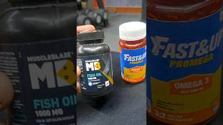 Muscleblaze Fish oil Vs Fastampup promega fish oil shorts [upl. by Kaleb]