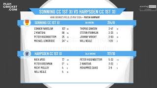 Sonning CC 1st XI v Harpsden CC 1st XI [upl. by Marje583]