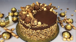 Torta FERRERO ROCHER che si scioglie in bocca facile e veloce Ferrero Rocher cake [upl. by Huberman168]