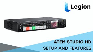 Blackmagic ATEM Studio HD Setup w ATEM Software Control [upl. by Alison]