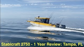 Stabicraft 2750  1 Year Review Tampa FL [upl. by Purity474]