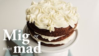 Gulerodskage med frosting  Copenhagen Cakes [upl. by Gilberte]