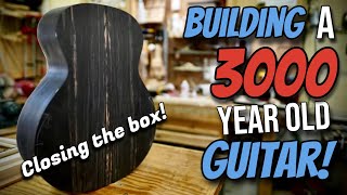 How To Build an Acoustic Guitar Episode 17 Gluing On The Back [upl. by Aihsemot]