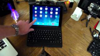 Zagg Keys Folio Backlit Keyboard Case for iPad Air Unboxing amp Review [upl. by Juakn314]