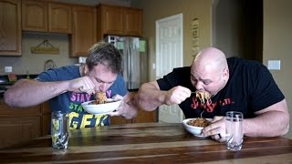 Spaghetti Eat Off Vs Worlds Strongest Man [upl. by Vicki]