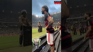 Minutos finais visto do banco de reservas futebol flamengo mengão crf fla [upl. by Manbahs]