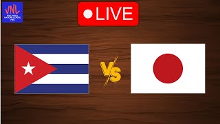 Live Cuba vs Japan  FIVB Volleyball Nations League 2024  Live Play By Play Scoreboard [upl. by Goddard]