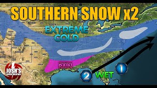 Two Winter Storms for the South East Next Week [upl. by Olivette]